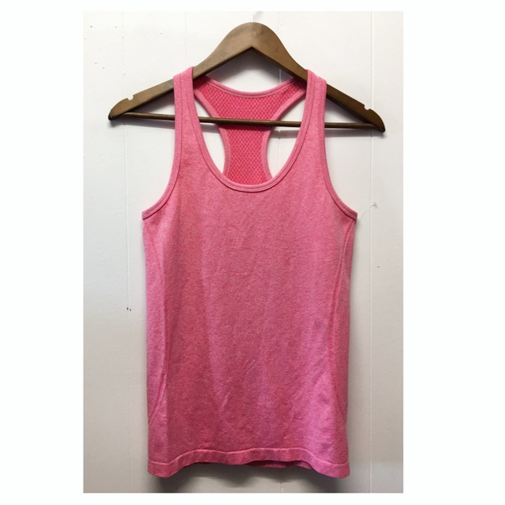 Zella | Pink Heather Athletic Racerback Tank Top •
